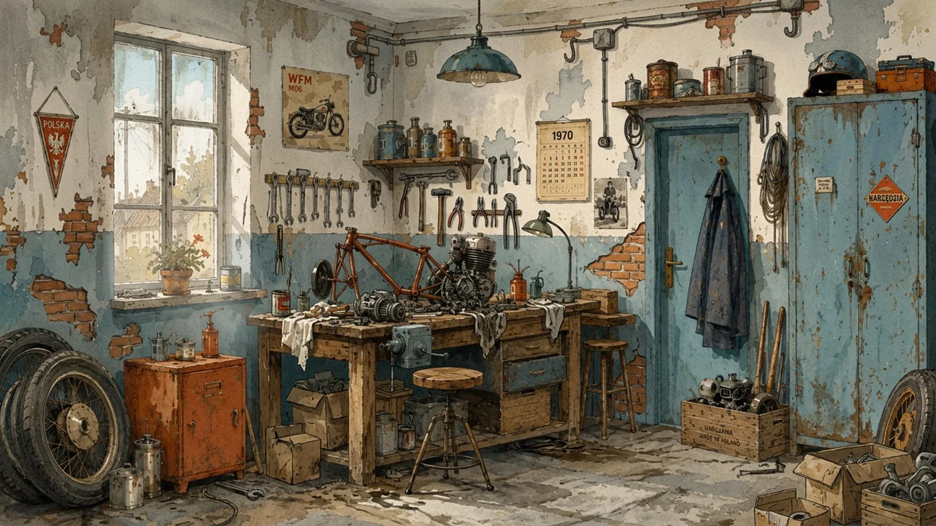 The mechanic’s workshop